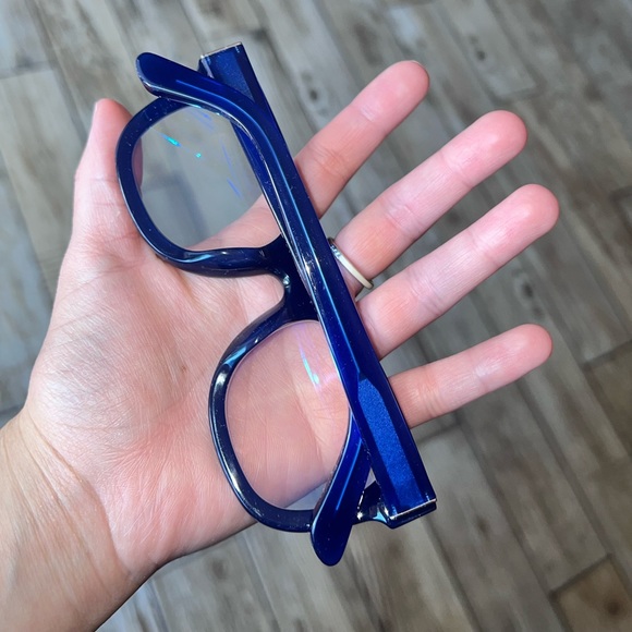 Royal Blue Caddis Eyeglasses 1.00 - Picture 6 of 6